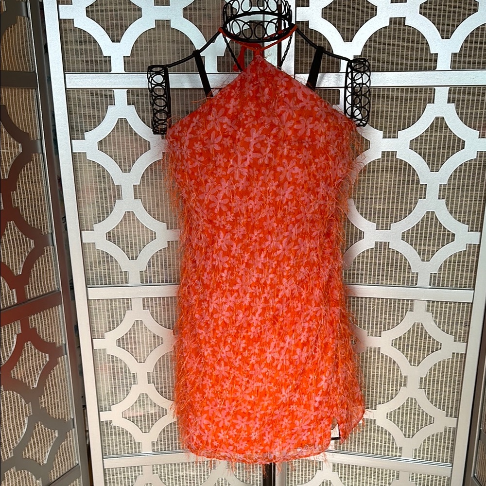 Wild Fable Orange Floral Mini Dress